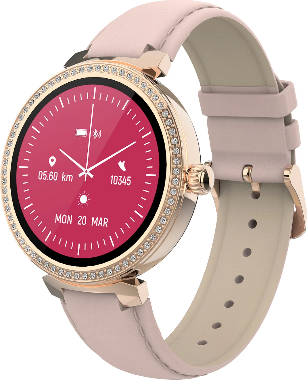 Smartwatch Denver SWC-342RO, 1.2" IPS Touchscreen, Bluetooth, rozë