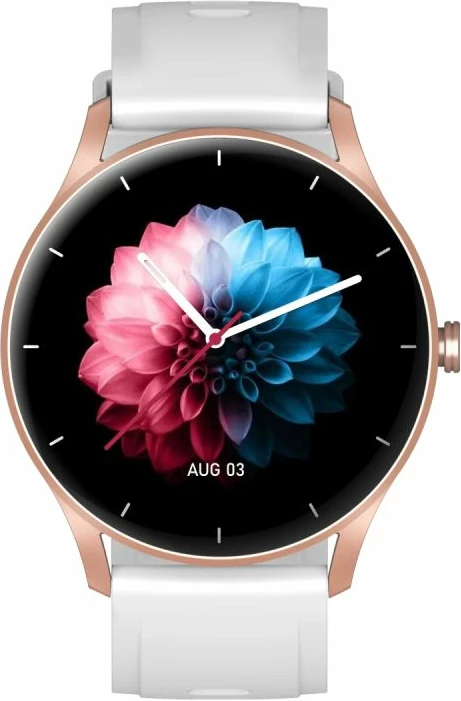 Smartwatch Gravity për femra, rose gold-white