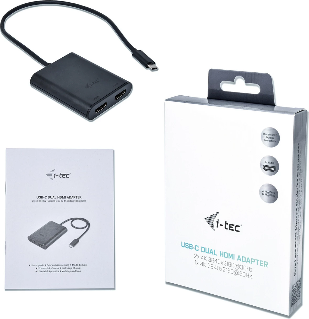Adapter USB-C I-Tec 4K Dual HDMI, i zi