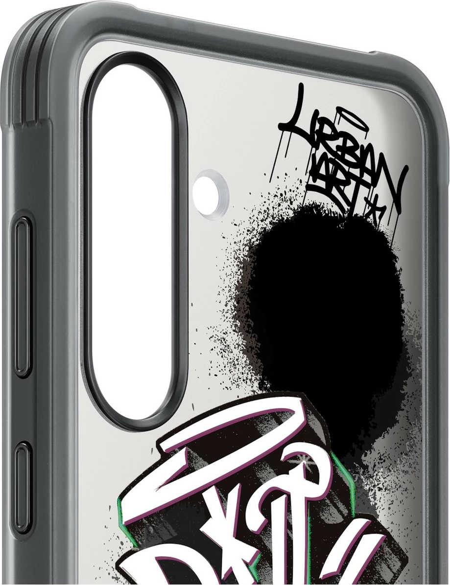 Mbështjellës Samsung Galaxy S25, 15.8 cm (6.2"), Ngjyrë zezë, Shumëngjyrësh