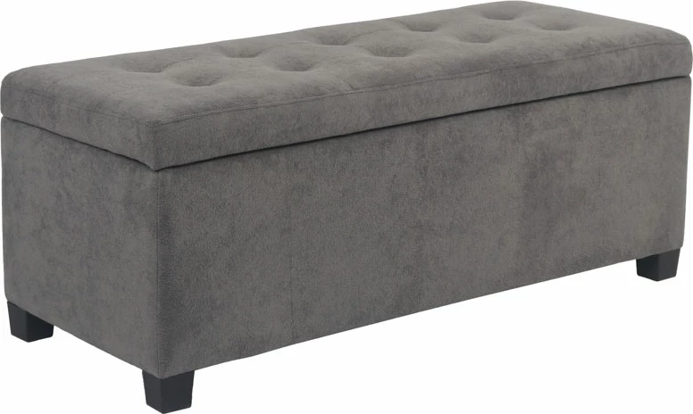 Stool me hapësirë për ruajtje, ngjyrë gri, 102x42x40