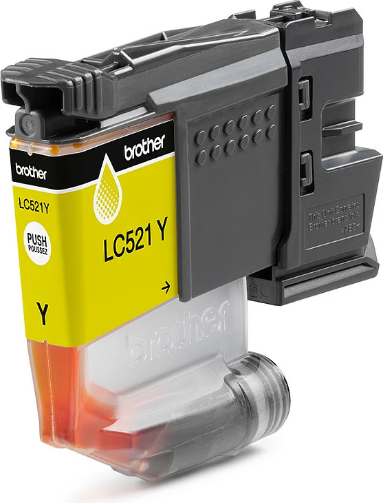 Katruxh boje Brother LC521Y, Yellow, 500 faqe