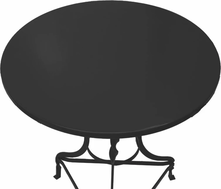 Tavolinë Zappeion Noah metalike e zezë D58x72cm