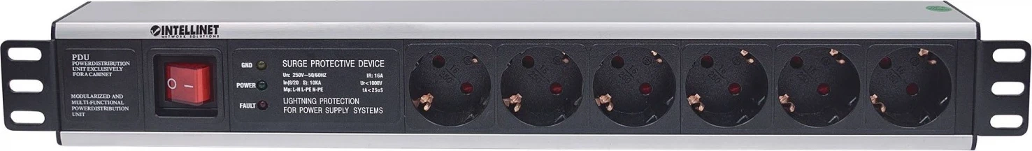 Prizë PDU Intellinet, 19'', 1.5U, 3m