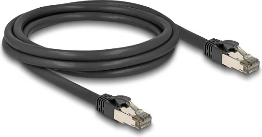 Kabllo rrjeti DeLOCK Cat6a RJ45 U/FTP 2m, ultra fleksibile, e zezë