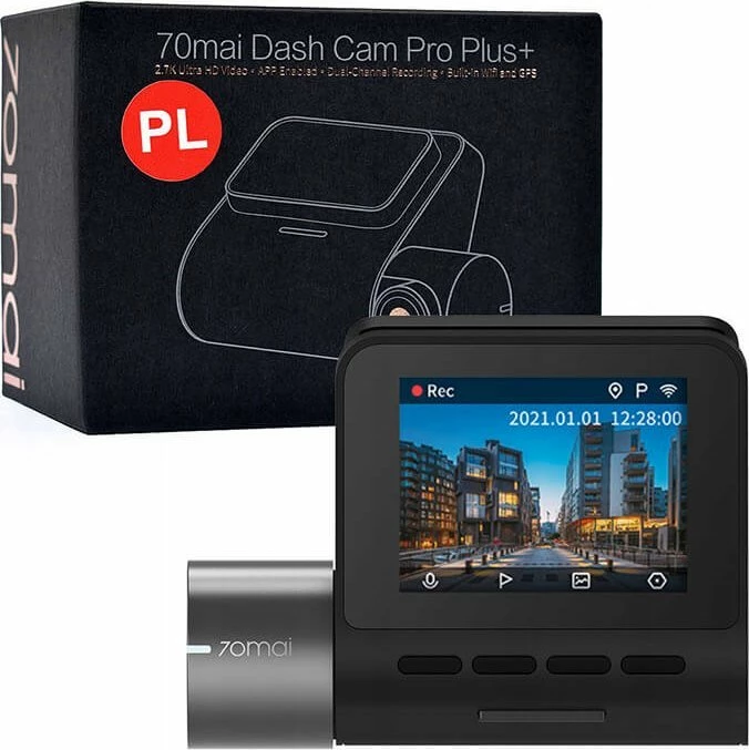 Kamerë për veturë 70mai A500S Pro Plus+ 1944p, GPS, Wi‑Fi, kënd 140°, e zezë