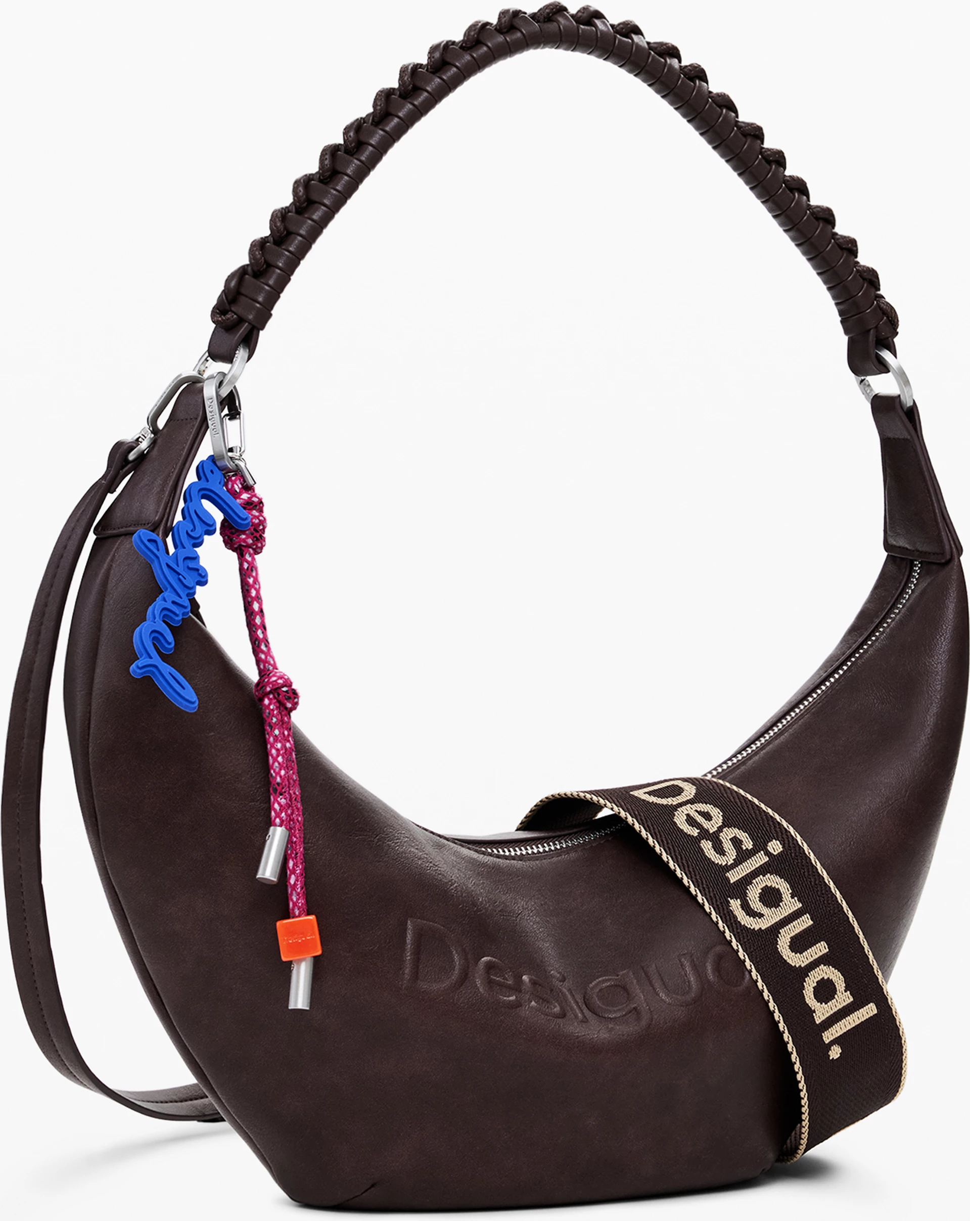 Çantë Desigual Half Logo Zante femra, kafe