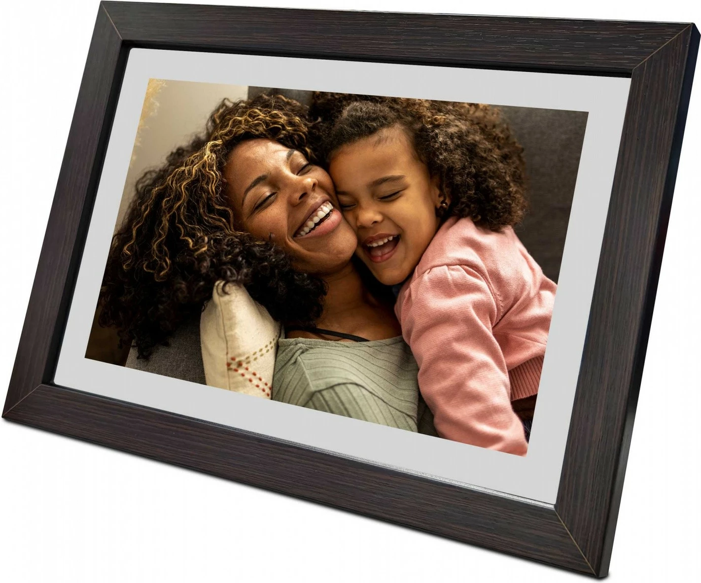 Kornizë digjitale për foto/video Sencor SDF 1093, WiFi, ekran IPS touch 10.1", 4.6GB, microSD, USB-C, me stojak vertikal/horizontal, hazel (wood-like)