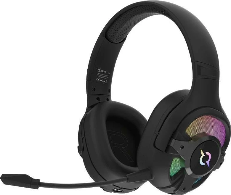 Kufje AQIRYS ARA, Wireless&BT+Wired, për lojtarë, ngjyrë e zezë