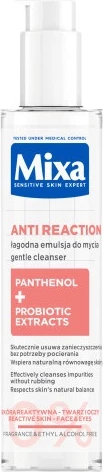 Emulsion pastrues për femra MIXA Anti Reaction Gentle Cleansing kundër skuqjes së lëkurës, 150ml