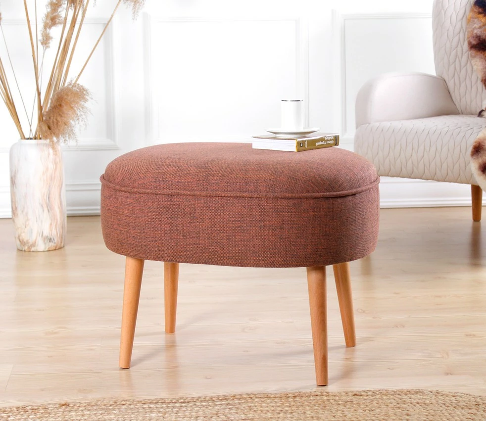 Puf Timoon, ngjyrë e kuqe tjegulle, Atelier del Sofa