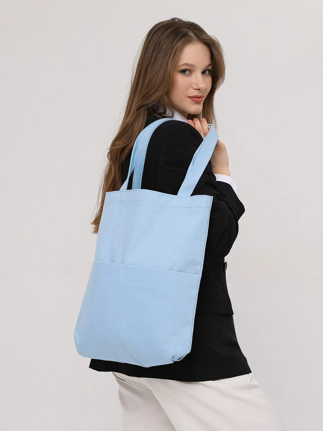 Torbë tote Zoozie Bags, ngjyrë e kaltër, 2069