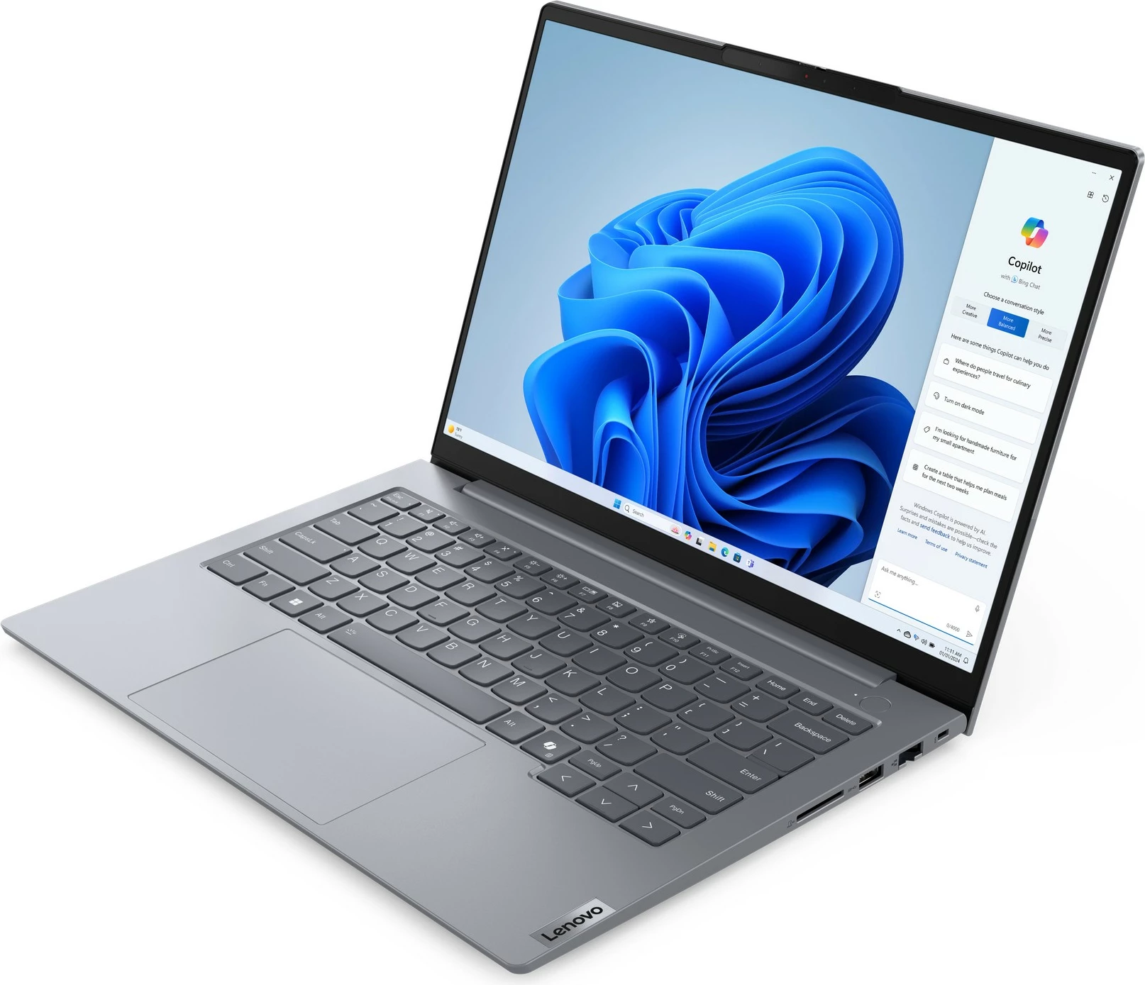 Kompjuter Lenovo ThinkBook 14 G7 IML, Intel Core Ultra 5, 16GB RAM, 512GB SSD, 14 inch, Arctic Grey