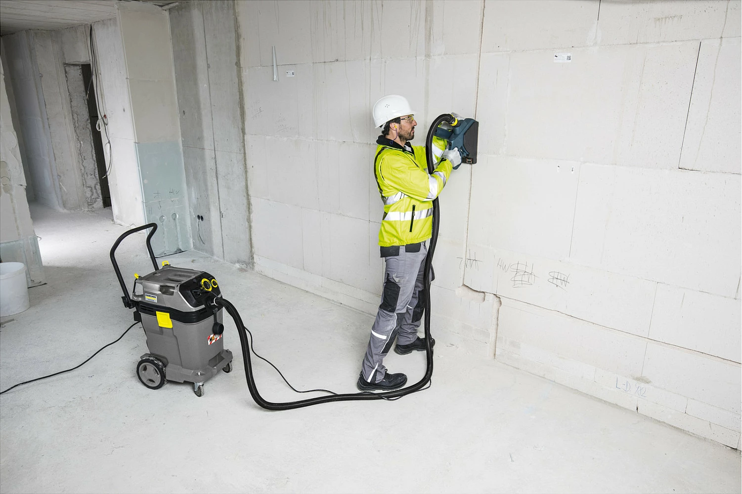 Fshesë me korrent industriale Kärcher NT 50/1 Tact Te M, 50L, 1380W, wet & dry, e zezë/gri