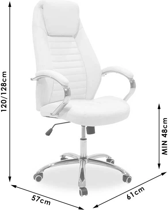 Karrige për zyre Sonar, e bardhë