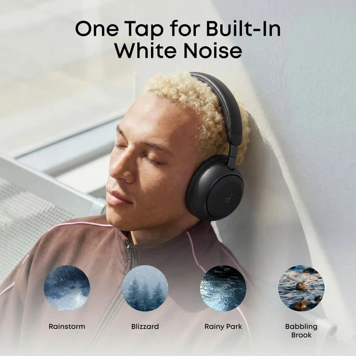 Kufje Bluetooth over-ear ANKER Soundcore Space 2 D1402G11, ANC, Hi-Res/LDAC, 50-70h, të zeza