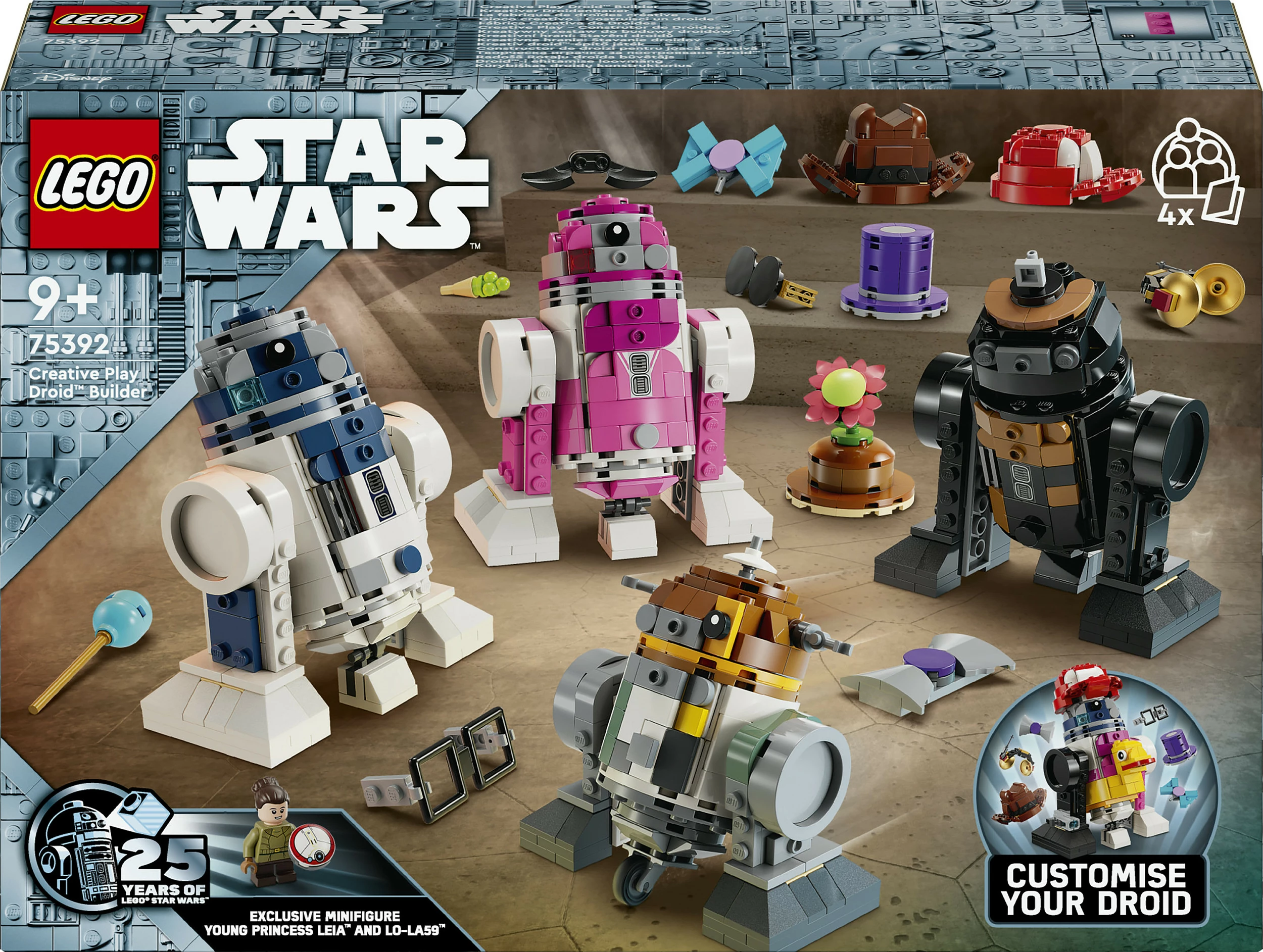 Set ndërtimi LEGO Star Wars Creative Play Droid Builder 75392, 1186 pjesë, 9+ vjeç, shumëngjyrësh