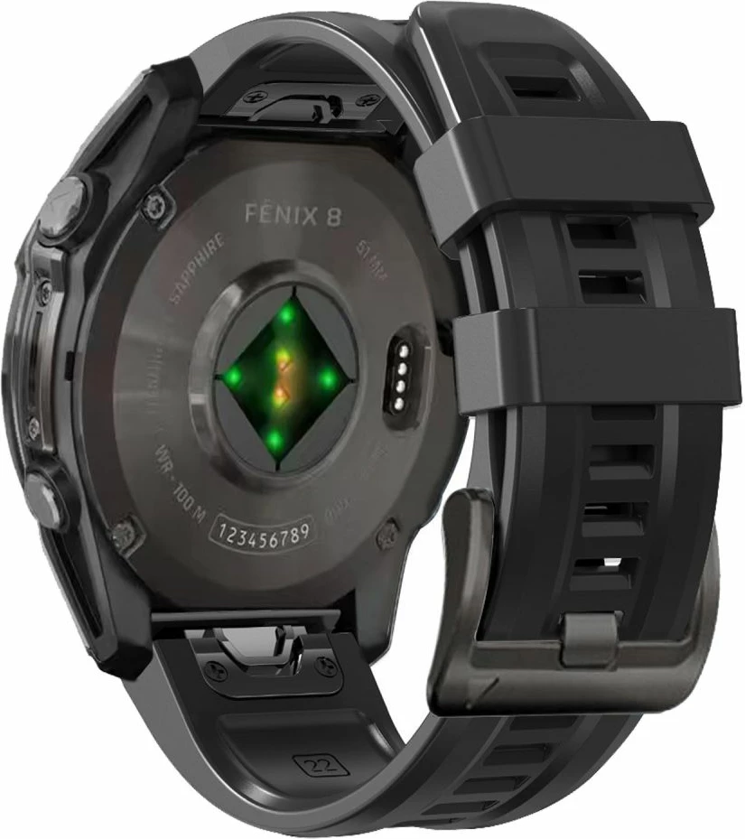 Rrip silikoni Tech-Protect për Garmin Fenix 5S/5S Plus/6S/6S Pro/7S/8 (43mm), Zi