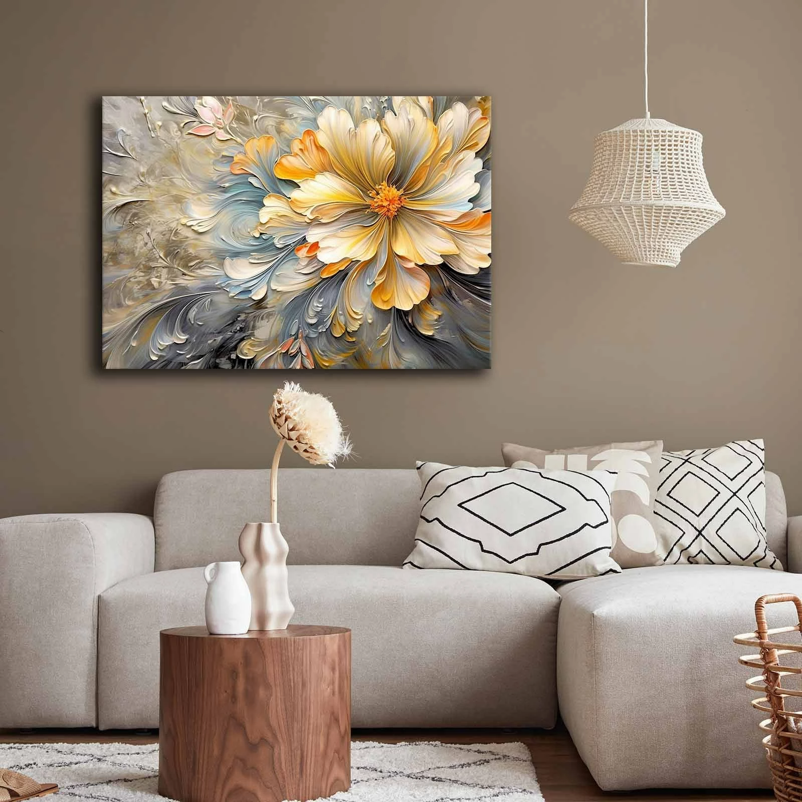 Pikturë dekorative në kanavacë Wallity, shumëngjyrëshe, 70x100cm