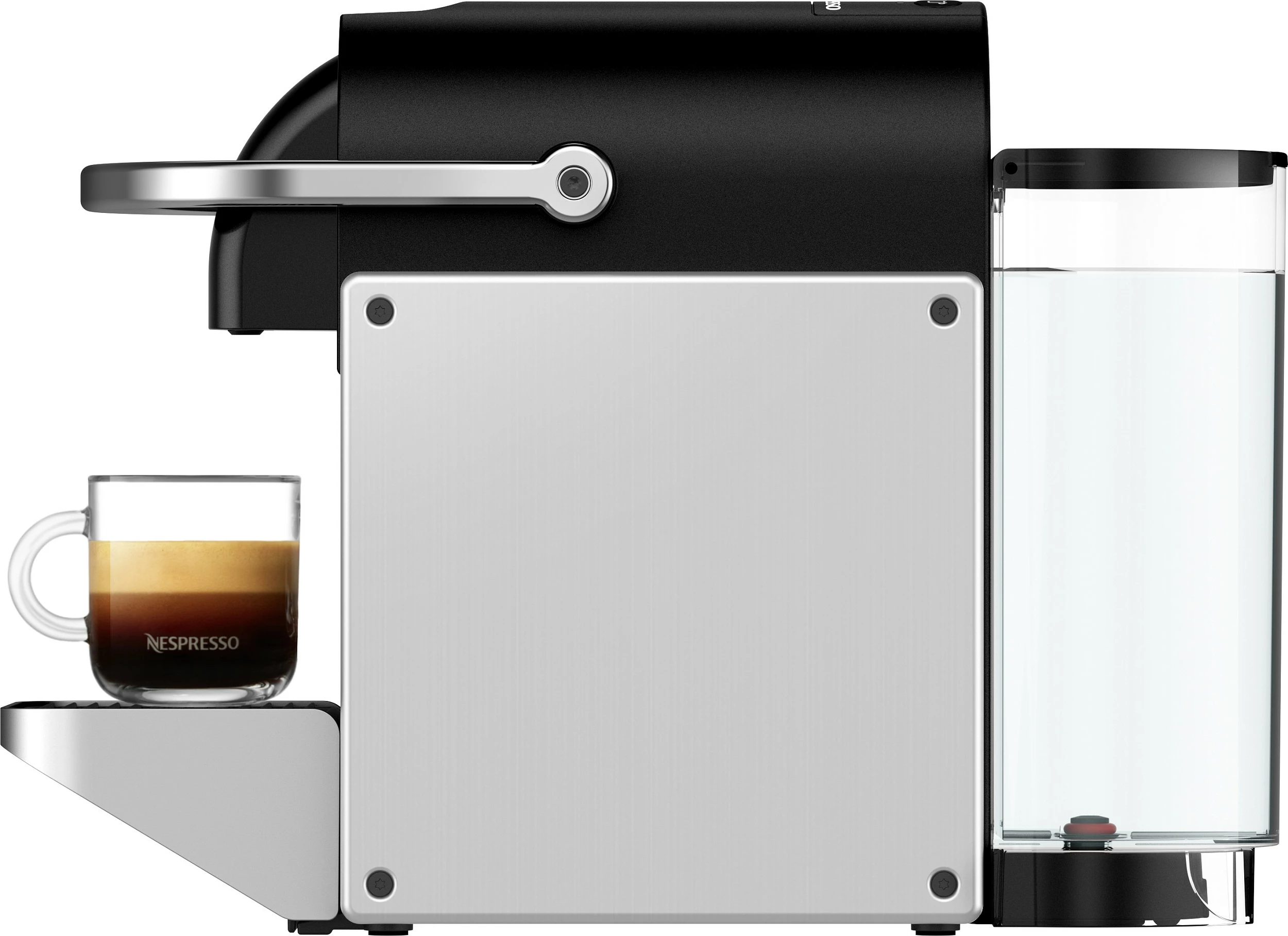 Aparat kafeje kapsulë DeLonghi Pixie EN127.S, 1 L, 1260 W, Ngjyrë e zezë, gri, argjendtë