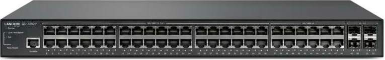 Switch LANCOM GS-3252P 48x Gigabit, 4x SFP, PoE+ 370W, Layer-3, 100 Gbps