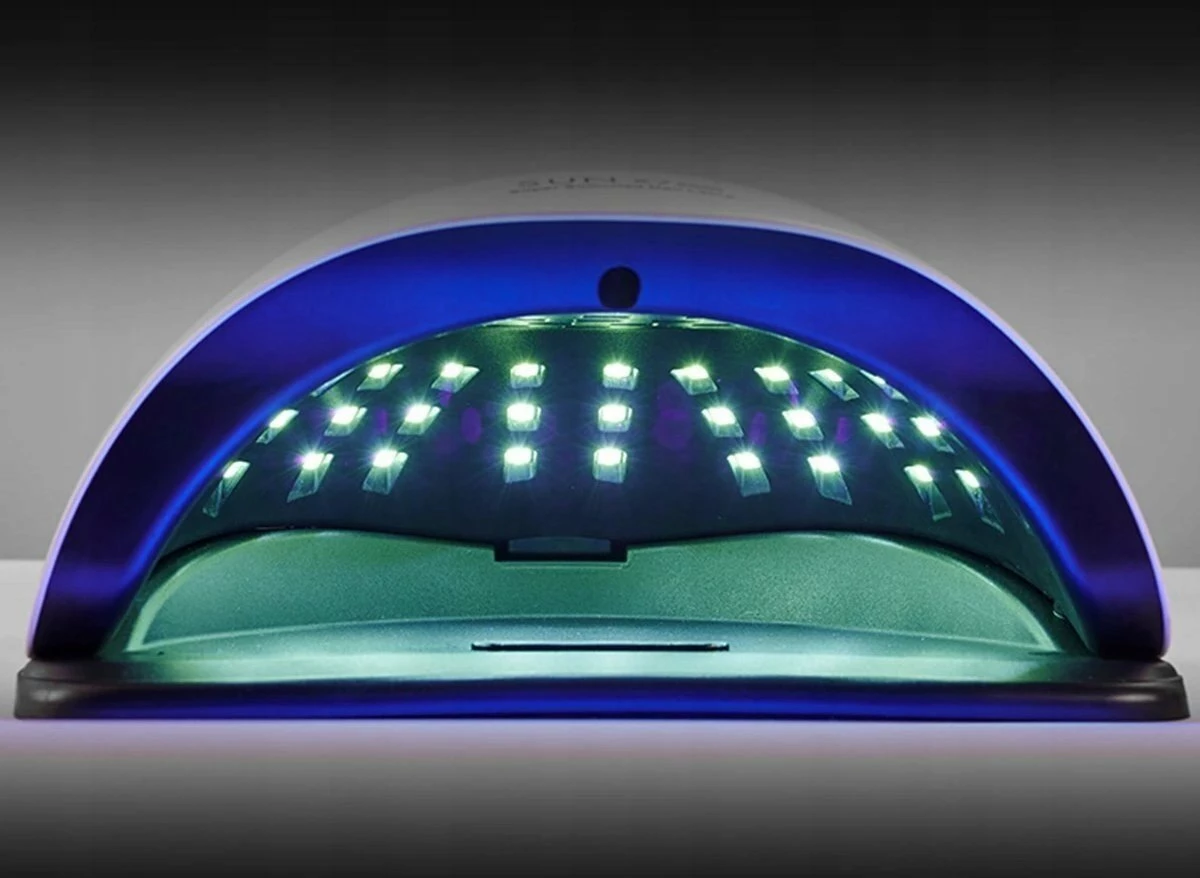 Lampë për thonj ExtraLink Beauty LED UV 180W, LCD, sensor lëvizjeje, e bardhë