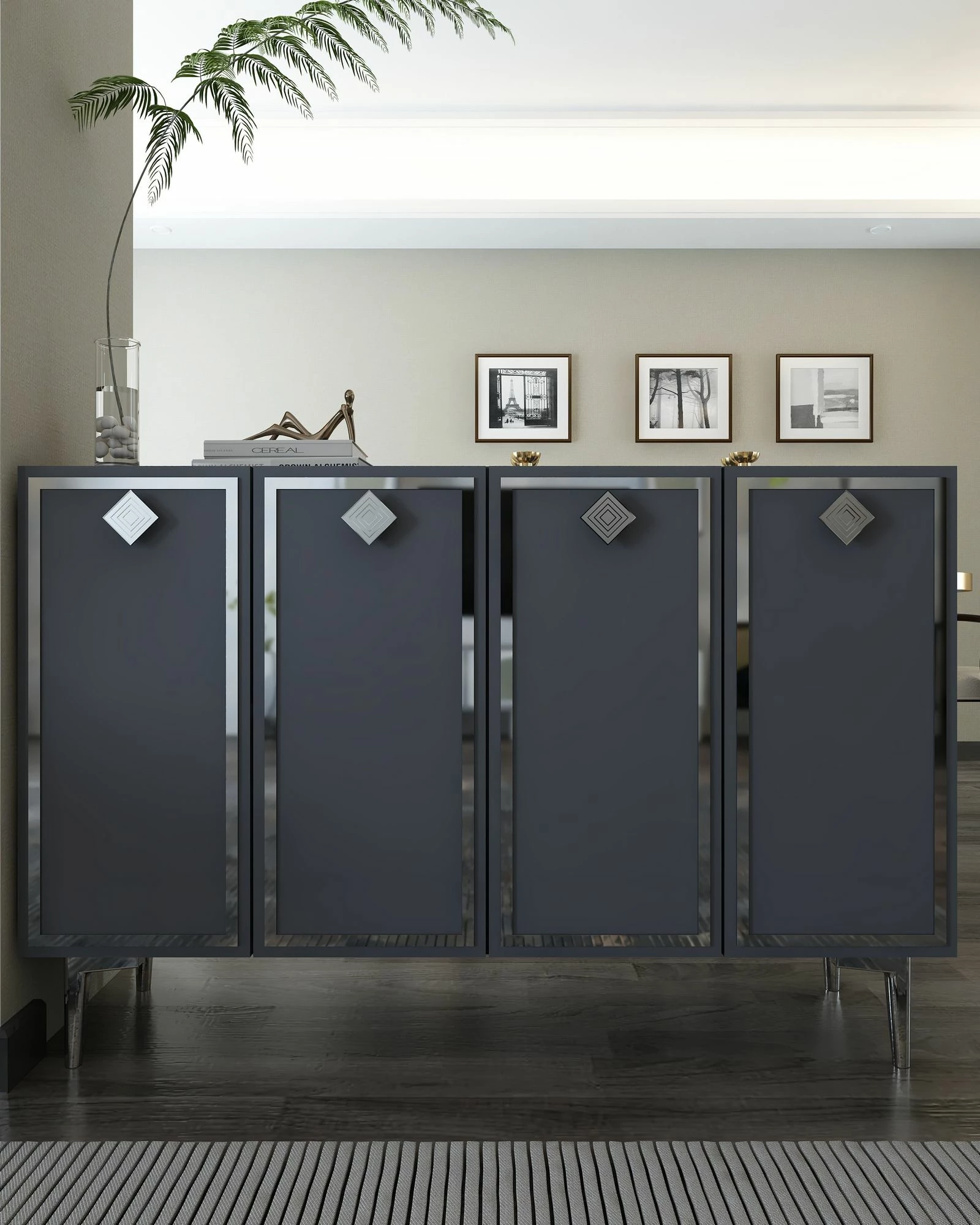 Konsol Skye Decor, anthracite, silver, 8159KM-1