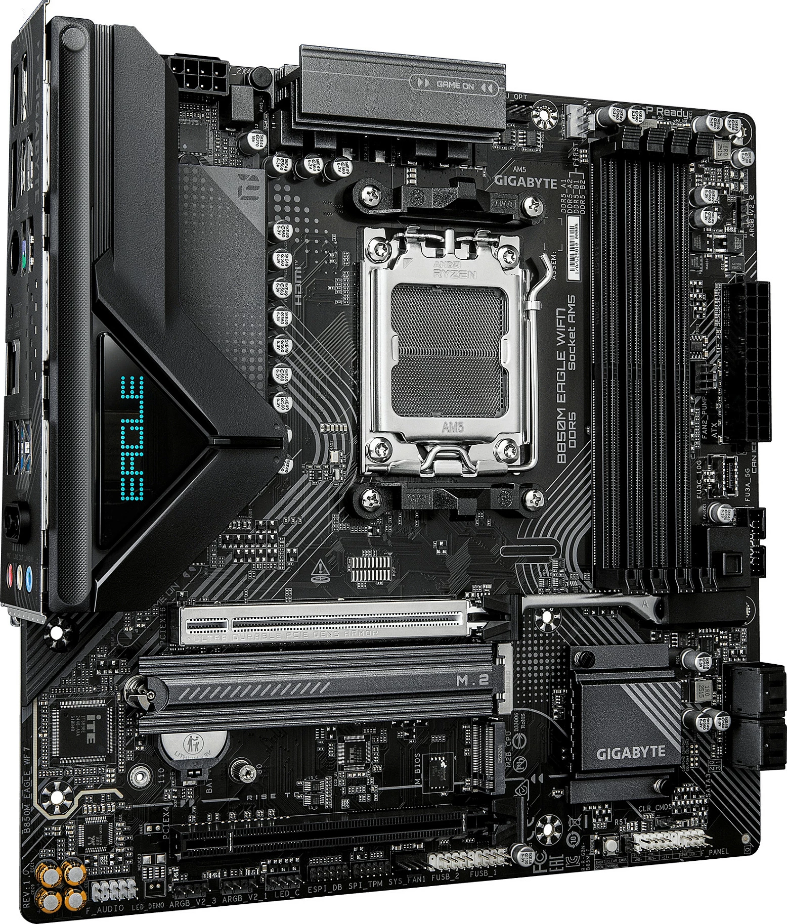 Pllakë amë Gigabyte B850M EAGLE WIFI7, Socket AM5, mATX, DDR5 deri 8200MHz, M.2 PCIe 5.0, 2.5GbE