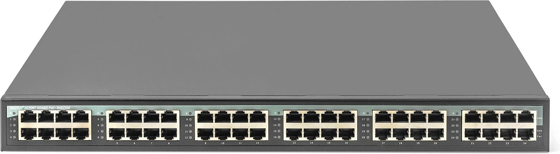 Injektor PoE+ Digitus DN-95117, 24-Port Gigabit, 370 W, Rack 1U