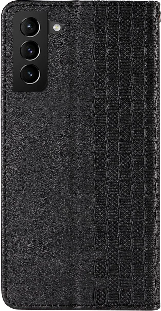 Mbështjellës Hurtel Magnet Strap Case për Samsung Galaxy S22+, me portofol, litar dore, e zezë