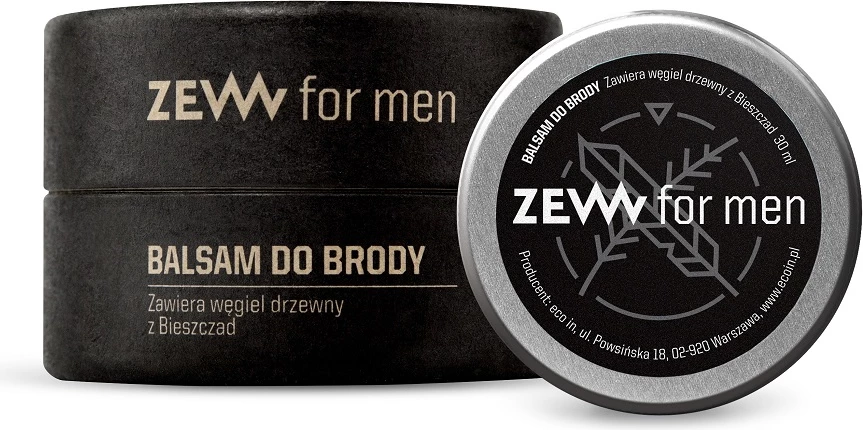 Balsam për mjekër Zew For Men me qymyr për burra, 30ml
