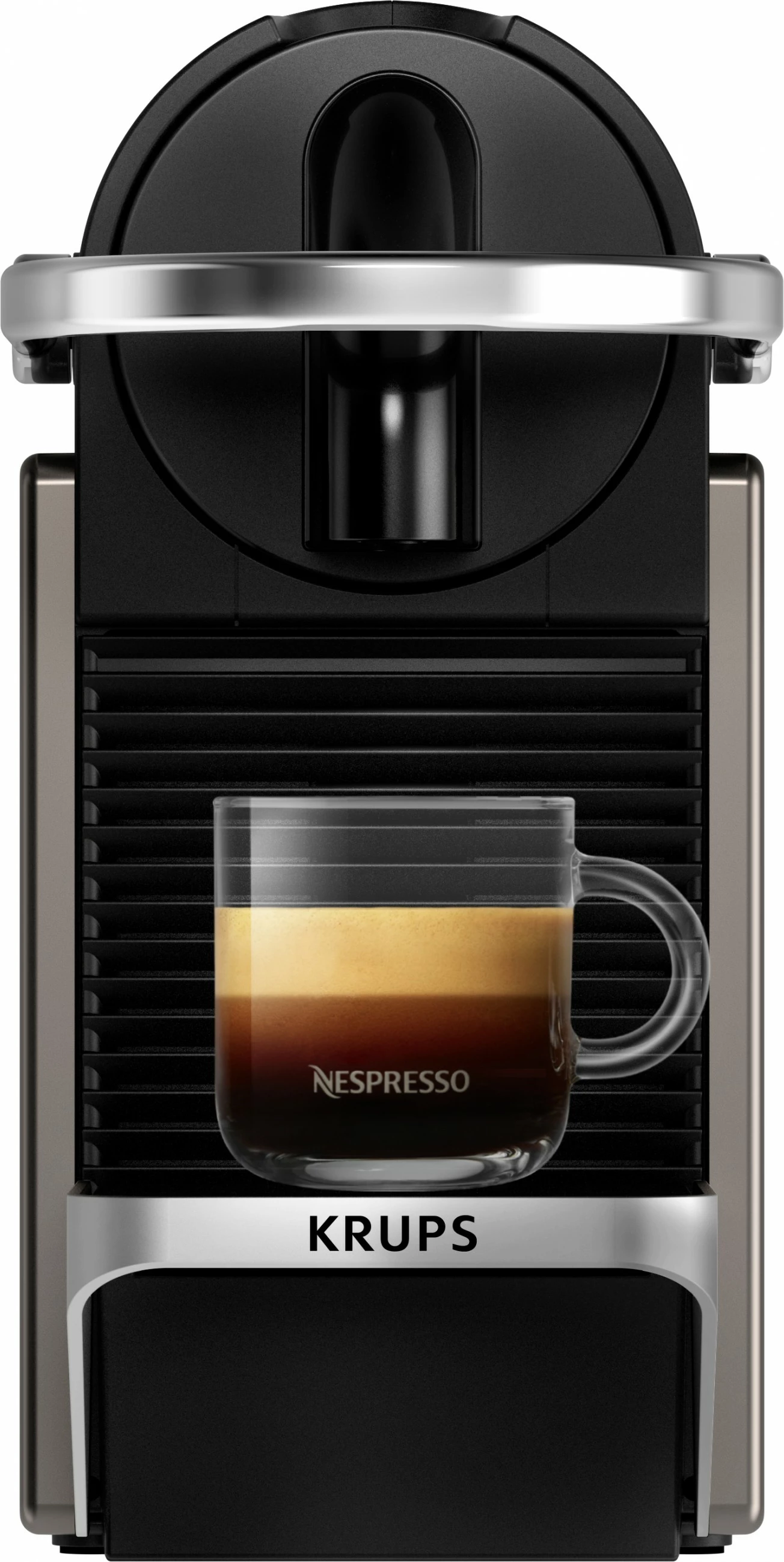 Makinë kafeje me kapsula Krups Pixie XN306T10, 0.7L, 1260W, zezë/titanium