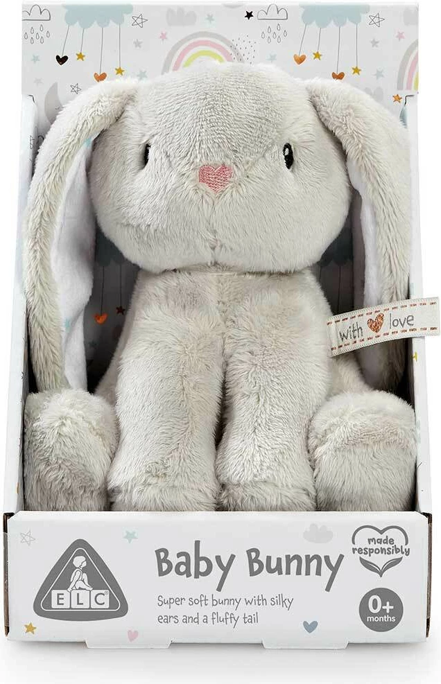 Early Learning Centre – Lodër e butë lepurush gri për bebe