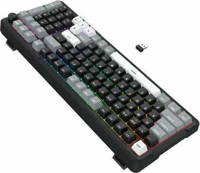Tastierë mekanike gaming Redragon K742 Arlokks 96% RGB, USB/Bluetooth/2.4GHz, layout US, e zezë