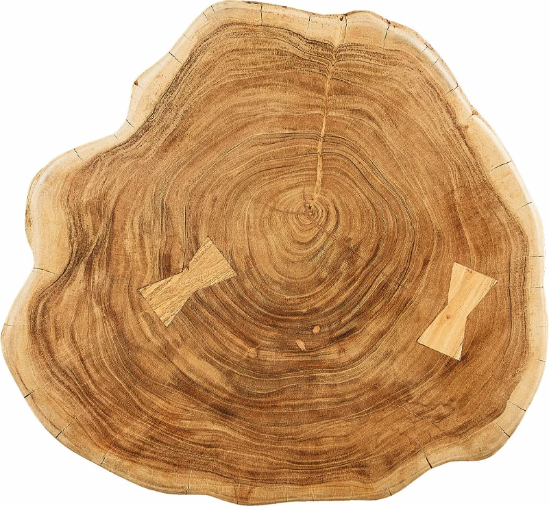 Tavolinë kafeje RAW, dru natyral, 80x80x40cm