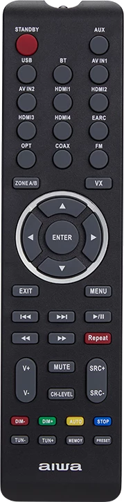 Receiver AV Aiwa AVR-7210 7.2CH Dolby Atmos 4K HDR Wi-Fi Bluetooth 5.2 AirPlay 2, i zi