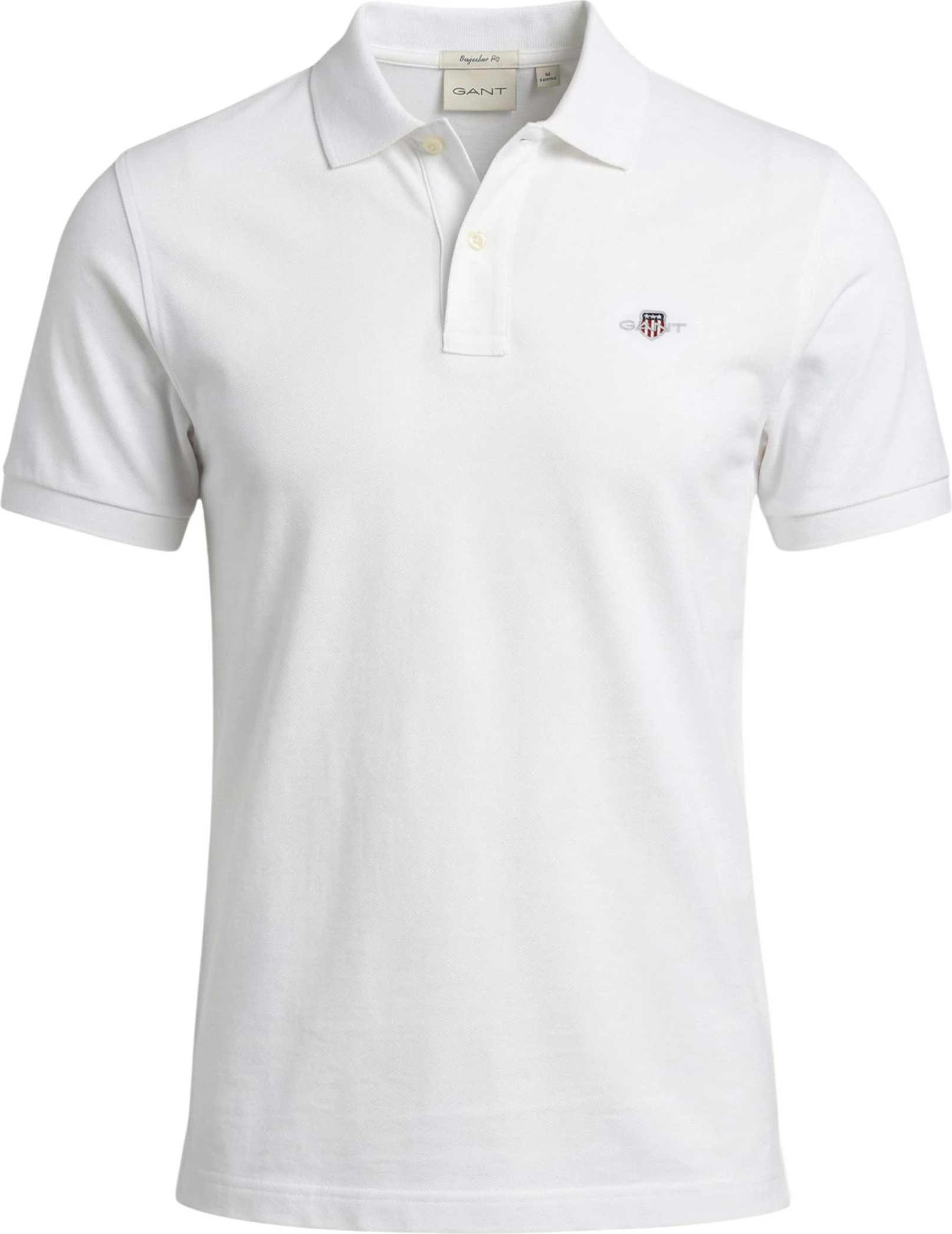 Maicë polo për meshkuj Gant REG SHIELD SS PIQUE 2601.002210, e bardhë [Madhësia: M]