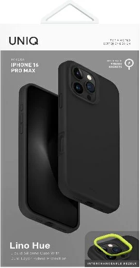 Mbështjellës UNIQ Lino Hue MagClick për iPhone 16 Pro Max, Gri