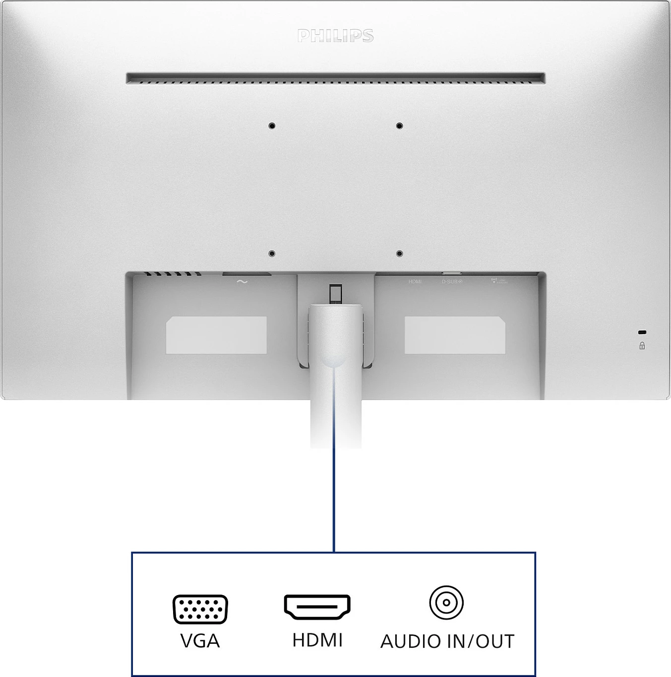 Monitor Philips 241V8AW 24 IPS Full HD 100Hz i bardhë