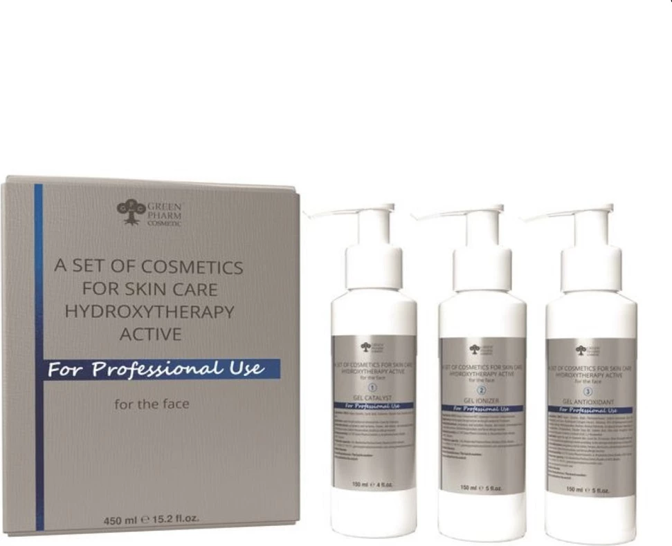 Set për kujdes të lëkurës Green Pharm Cosmetic Hydroxytherapy Active Cosmetic, për femra, 450ml