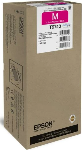 Kartushë bojë, Epson, T9743 XXL (C13T97430N/C13T974300), 700 ml, magenta