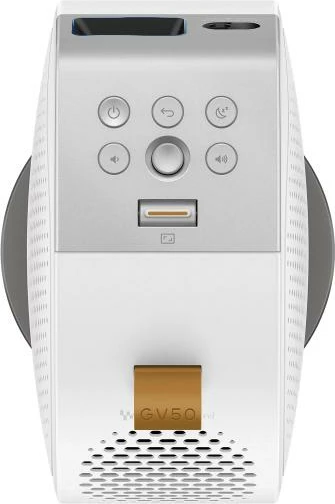 Projektor portativ, BenQ GV50 JSR77 (9H-JSR77-59E), DLP laser 500 ANSI lumens, Google TV, altoparlantë 2.1 18W, HDMI USB-C, i bardhë