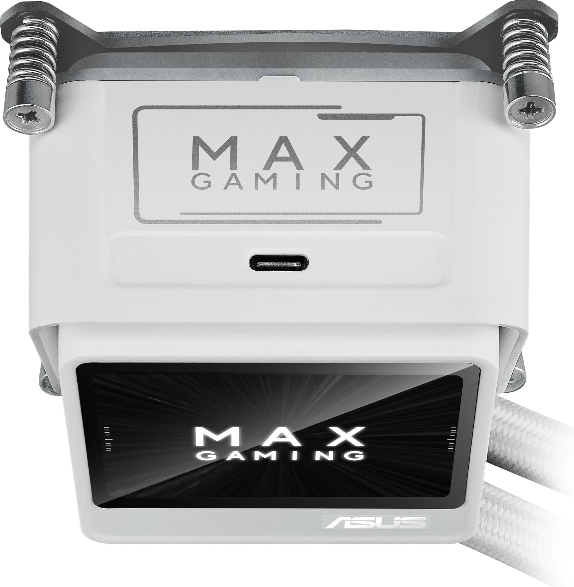 Ftohës uji AIO për CPU ASUS MAX GAMING LC 360 ARGB LCD, 360mm, 3x120mm, i bardhë