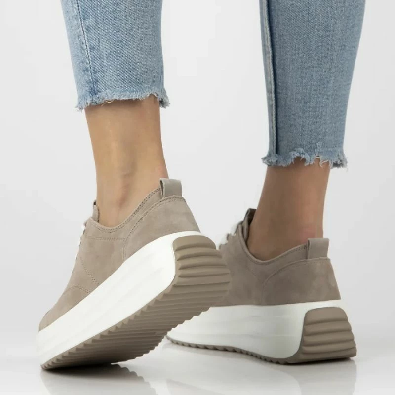 Këpucë platforme për femra Filippo, bezhë