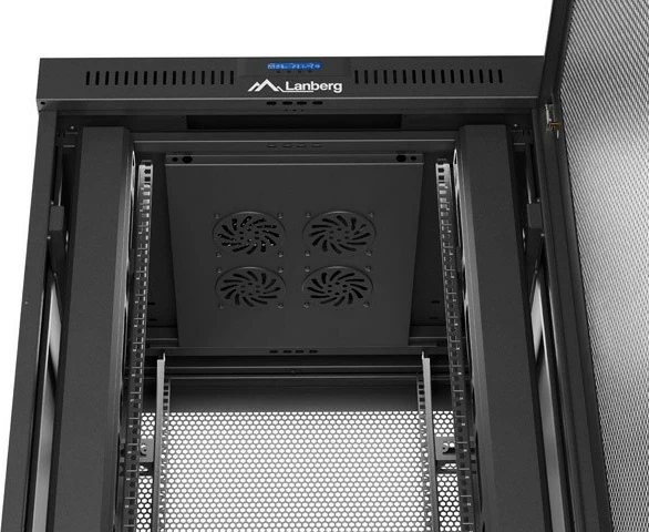 Kabinet rack LANBERG 19" 37U 800x800, i zi, me dyer të perforuara