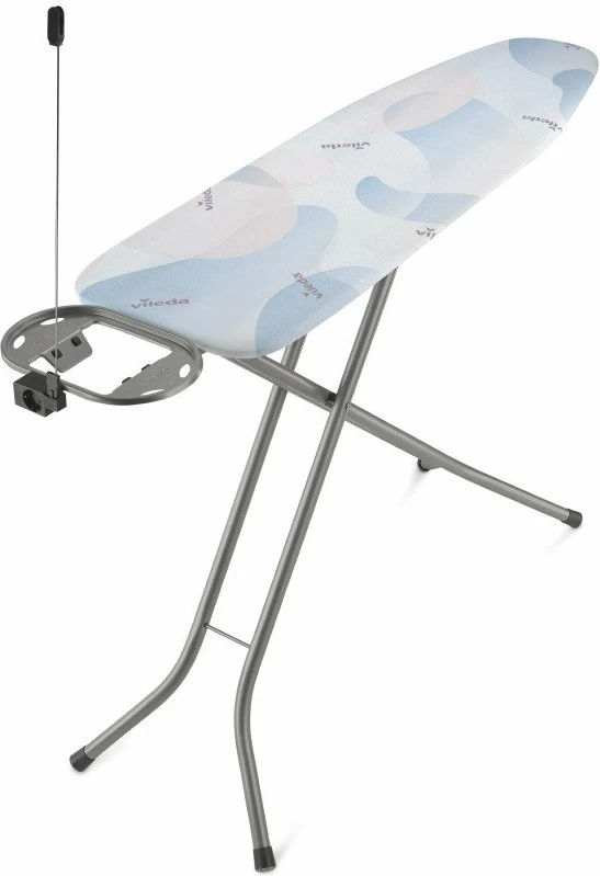 Dërrasë hekurosjeje Vileda Bravo Plus 120x38 cm, me prizë dhe mbajtëse hekuri, shumëngjyrëshe