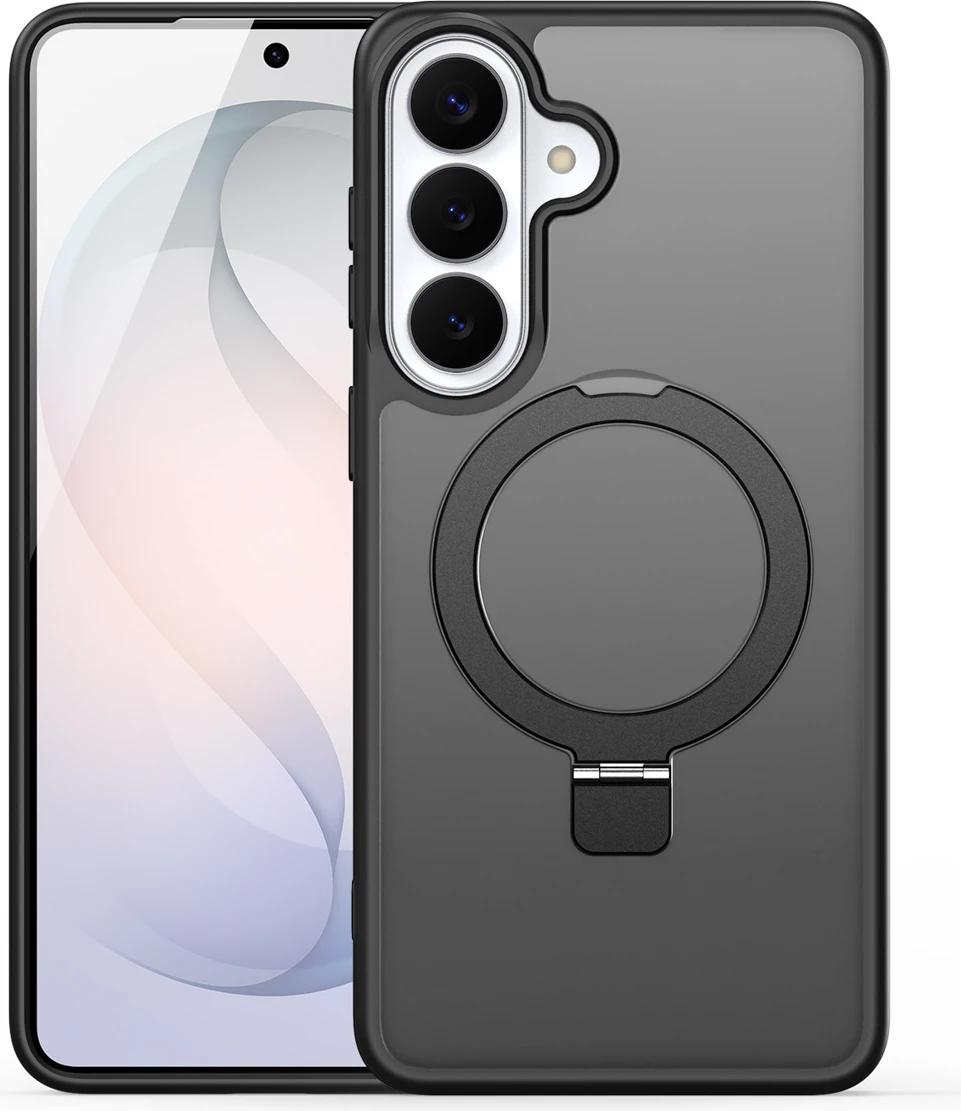 Mbështjellës Dux Ducis Yind për Samsung Galaxy S26+, MagSafe, me stand, i zi