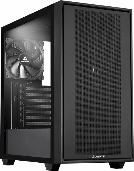 Kasë Chieftec Night Hunter GS-03B-BLK-OP Midi Tower ATX/e-ATX me USB-C, pa furnizim rryme, e zezë
