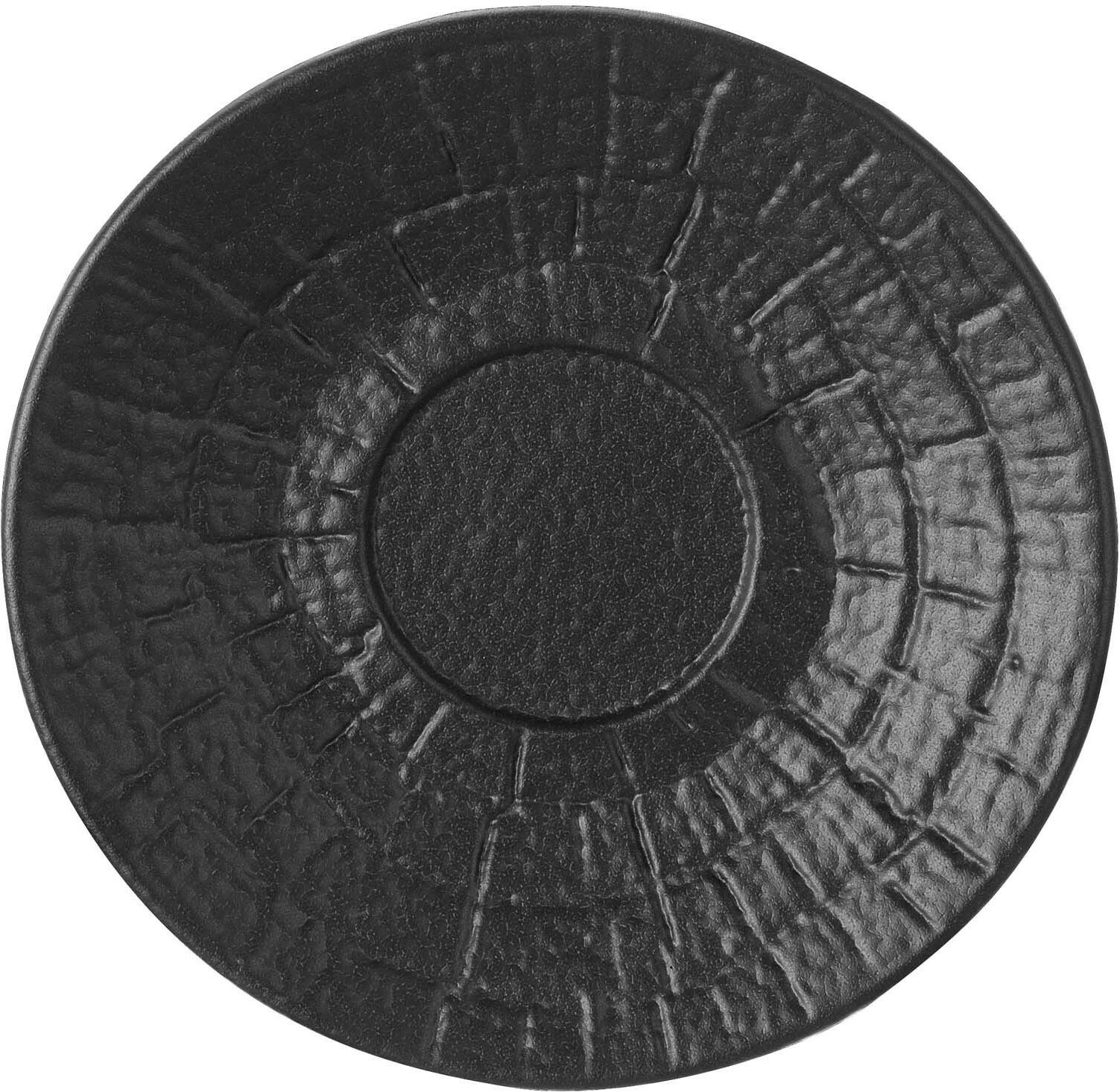 Pjatëz kafeje Fine Dine Crust 140mm, e zezë, set 6 copë