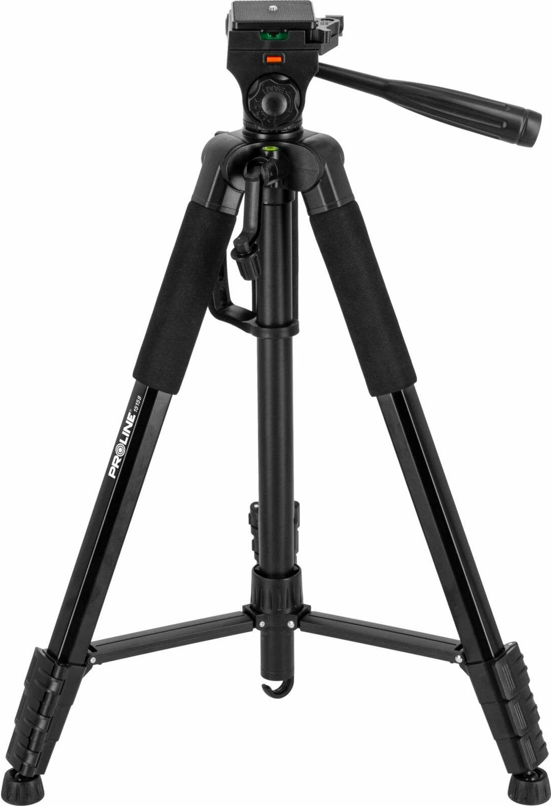Tripod teleskopik për laser PROLINE 15159, 58-203 cm, 1/4\" + 5/8\" (me adapter), me mbajtëse telefoni